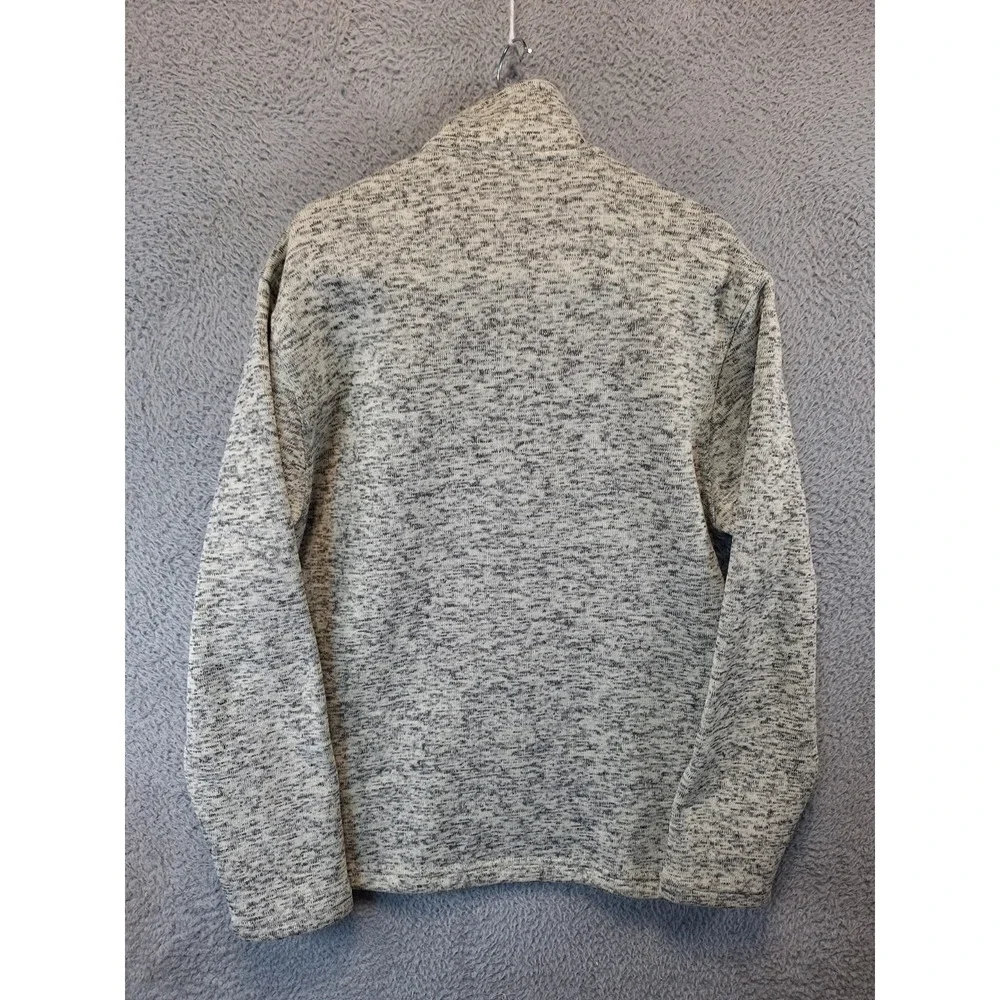 Beverly Hills Polo‎ Club Fleece Warm Up Jacket Mens Large Heather Gray Full Zip